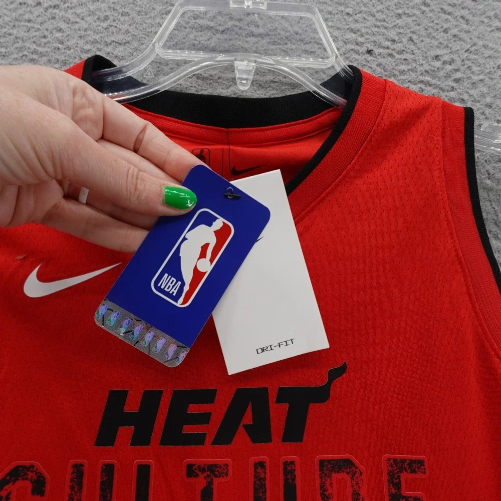 Nike Jimmy Butler Jersey Large Red Basketball Youth Miami Heat City Edition‎ 22